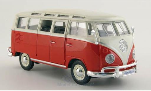 Volkswagen T1 1/24 Maisto Sambabus red/white Maßstab 1:25 diecast model cars