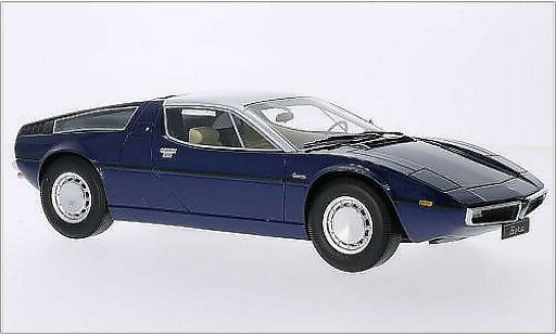 Maserati Bora Base 1/18 Minichamps metallic blue/grey 1970 diecast model cars