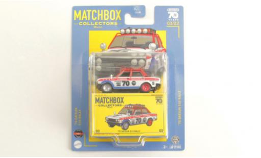 Diecast model cars Datsun 510 1/64 Matchbox Rally 1970 Datsun 510 1/64 Matchbox Rally 1970 diecast model cars