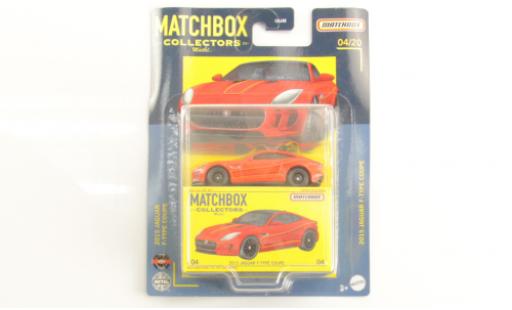Jaguar F-Type 1/64 Matchbox red 2015 diecast model cars