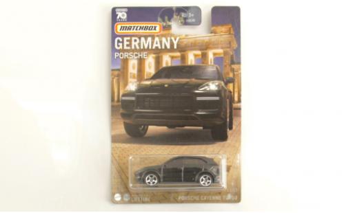 Diecast model cars Porsche Cayenne Turbo 1/64 Matchbox black Porsche Cayenne Turbo 1/64 Matchbox black diecast model cars