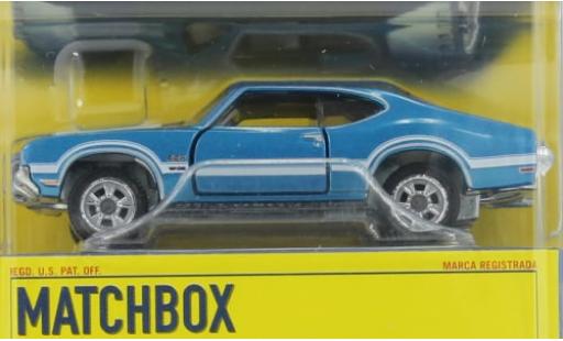 Diecast model cars Oldsmobile 442 1/64 Matchbox metallise blau 1970 1:64 Oldsmobile 442 1/64 Matchbox metallise blau 1970 1:64 diecast model cars