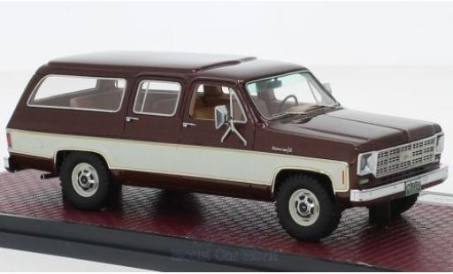 Diecast model cars Chevrolet Suburban 1/43 Matrix K10 metallic red/beige 1978 Chevrolet Suburban 1/43 Matrix K10 metallic red/beige 1978 diecast model cars