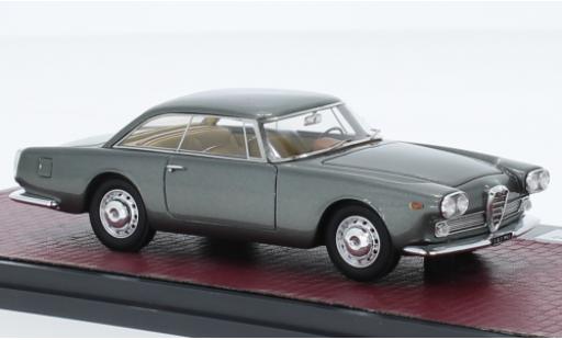 Diecast model cars Alfa Romeo 2000 1/43 Matrix Praho Touring metallise grey 1960 Alfa Romeo 2000 1/43 Matrix Praho Touring metallise grey 1960 diecast model cars