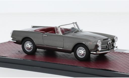 Diecast model cars Alfa Romeo 2600 1/43 Matrix Spider metallise grey 1962 Alfa Romeo 2600 1/43 Matrix Spider metallise grey 1962 diecast model cars