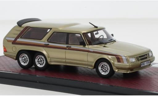 Diecast model cars Saab 90 1/43 Matrix 6 Turbo Concept metallise beige 1984 Saab 90 1/43 Matrix 6 Turbo Concept metallise beige 1984 diecast model cars