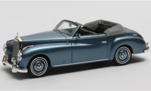 Diecast model cars Mercedes 220 1/43 Matrix A Cabriolet Wendler (W187) metallic blue 1952 Verdeck geöffnet Mercedes 220 1/43 Matrix A Cabriolet Wendler (W187) metallic blue 1952 Verdeck geöffnet diecast model cars