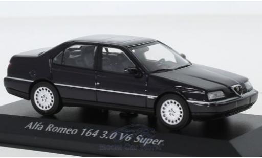 Alfa Romeo 164 1/43 Maxichamps 3.0 V6 Super blue 1992 diecast model cars
