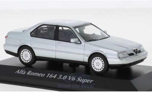 Alfa Romeo 164 1/43 Maxichamps 3.0 V6 Super grey 1992 diecast model cars