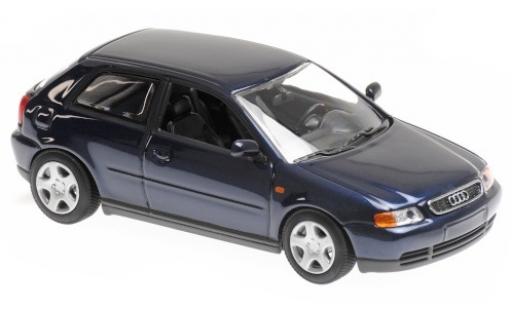Diecast model cars Audi A3 1/43 Maxichamps (8L) metallic blue 1996 Audi A3 1/43 Maxichamps (8L) metallic blue 1996 diecast model cars