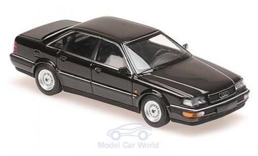Diecast model cars Audi V8 1/43 Maxichamps metallic black 1988 Audi V8 1/43 Maxichamps metallic black 1988 diecast model cars