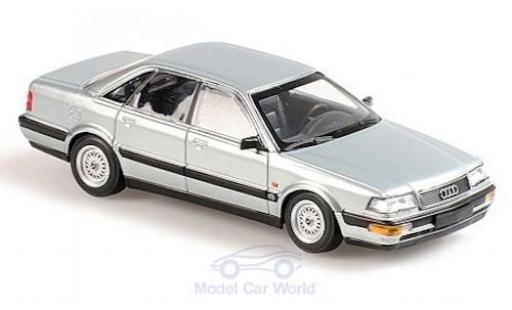 Diecast model cars Audi V8 1/43 Maxichamps grey 1988 Audi V8 1/43 Maxichamps grey 1988 diecast model cars