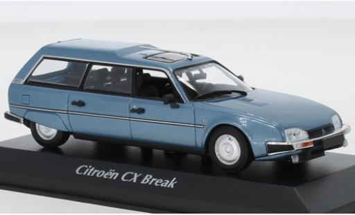 Diecast model cars Citroen CX 1/43 Maxichamps Break metallic blue 1980 Citroen CX 1/43 Maxichamps Break metallic blue 1980 diecast model cars
