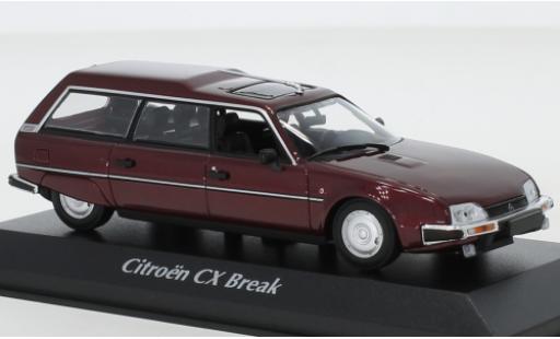Diecast model cars Citroen CX 1/43 Maxichamps Break metallic red 1980 Citroen CX 1/43 Maxichamps Break metallic red 1980 diecast model cars