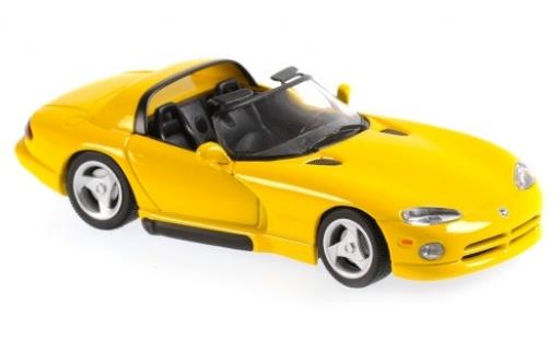 Dodge Viper 1/43 Maxichamps yellow 1993 diecast model cars