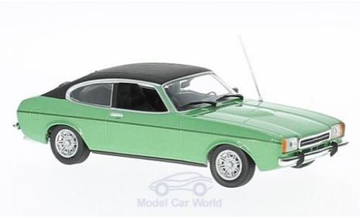 Diecast model cars Ford Capri 1974 1/43 Maxichamps II 2.3 GT metallic green/black 1974 Ford Capri 1974 1/43 Maxichamps II 2.3 GT metallic green/black 1974 diecast model cars