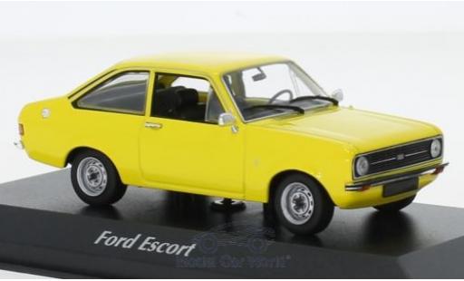 Diecast model cars Ford Escort 1/43 Maxichamps 1.3 yellow 1975 Ford Escort 1/43 Maxichamps 1.3 yellow 1975 diecast model cars