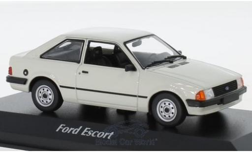 Diecast model cars Ford Escort 1/43 Maxichamps MK III grey 1981 Ford Escort 1/43 Maxichamps MK III grey 1981 diecast model cars