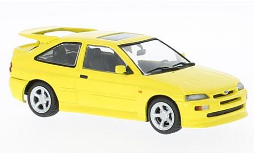 Diecast model cars Ford Escort 1/43 Maxichamps RS Cosworth yellow 1992 Ford Escort 1/43 Maxichamps RS Cosworth yellow 1992 diecast model cars