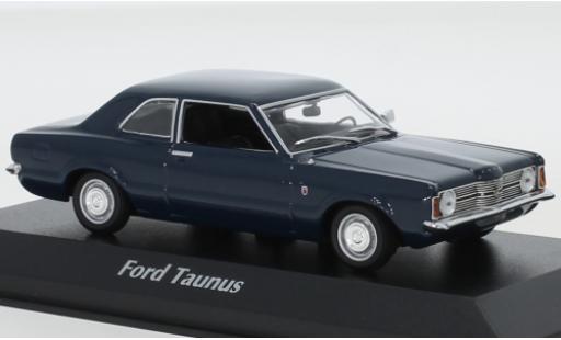 Diecast model cars Ford Taunus 1/43 Maxichamps (TCI) blue 1970 Ford Taunus 1/43 Maxichamps (TCI) blue 1970 diecast model cars