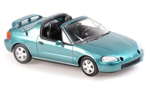 Diecast model cars Honda CR-X 1/43 Maxichamps del Sol metallic green 1992 Honda CR-X 1/43 Maxichamps del Sol metallic green 1992 diecast model cars