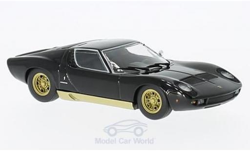Diecast model cars Lamborghini Miura 1/43 Maxichamps black/gold 1966 Lamborghini Miura 1/43 Maxichamps black/gold 1966 diecast model cars