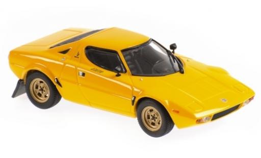Lancia Stratos 1/43 Maxichamps yellow 1974 diecast model cars