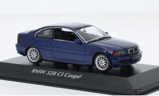 Diecast model cars Bmw 328 1/43 Maxichamps CI (E46) metallise blue 1999 Bmw 328 1/43 Maxichamps CI (E46) metallise blue 1999 diecast model cars