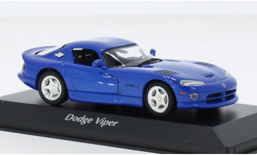 Dodge Viper 1/43 Maxichamps GTS metallise blue 1993 diecast model cars