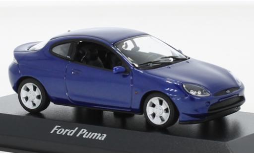 Diecast model cars Ford Puma 1/43 Maxichamps metallise blue 1996 Ford Puma 1/43 Maxichamps metallise blue 1996 diecast model cars