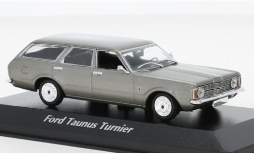 Diecast model cars Ford Taunus 1/43 Maxichamps (TC I) Turnier metallise grey 1970 Ford Taunus 1/43 Maxichamps (TC I) Turnier metallise grey 1970 diecast model cars