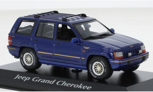 Jeep Grand Cherokee 1/43 Maxichamps metallise blue 1995 diecast model cars