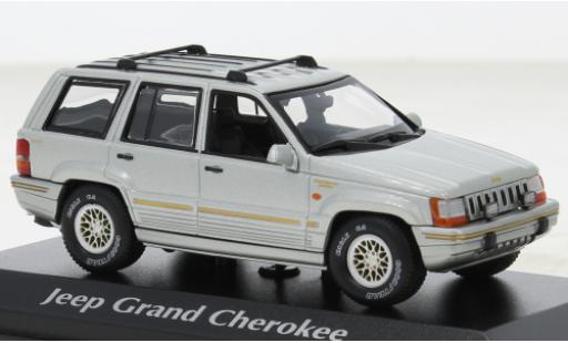 Jeep Grand Cherokee 1/43 Maxichamps grey 1995 diecast model cars