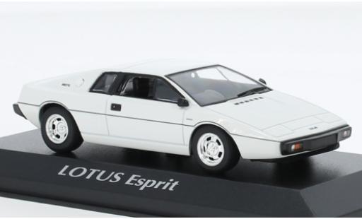 Diecast model cars Lotus Esprit 1/43 Maxichamps Turbo white 1978 Lotus Esprit 1/43 Maxichamps Turbo white 1978 diecast model cars