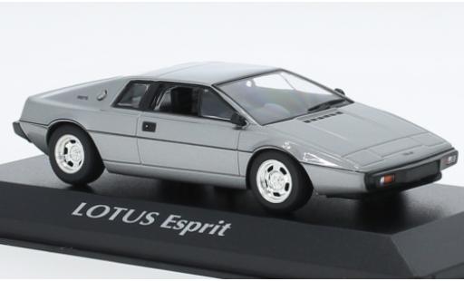 Diecast model cars Lotus Esprit 1/43 Maxichamps Turbo metallise grey clair 1978 Lotus Esprit 1/43 Maxichamps Turbo metallise grey clair 1978 diecast model cars