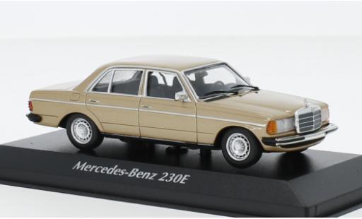 Diecast model cars Mercedes 230 1/43 Maxichamps E (W123) metallise beige 1982 Mercedes 230 1/43 Maxichamps E (W123) metallise beige 1982 diecast model cars