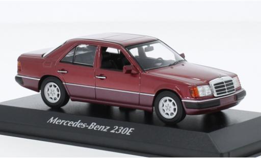 Diecast model cars Mercedes 230 1/43 Maxichamps E (W124) metallise red foncé 1991 Mercedes 230 1/43 Maxichamps E (W124) metallise red foncé 1991 diecast model cars