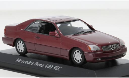 Mercedes 600 1/43 Maxichamps SEC (C140) metallise red 1992 diecast model cars