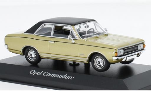 Opel Commodore 1/43 Maxichamps A metallise beige/black 1970 diecast model cars