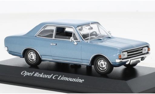Opel Rekord 1/43 Maxichamps C metallise blue 1966 diecast model cars
