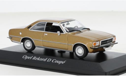 Opel Rekord 1/43 Maxichamps D Coupe metallise beige 1975 diecast model cars
