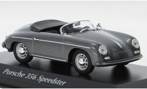 Diecast model cars Porsche 356 1/43 Maxichamps A Speedster metallise grey 1956 Porsche 356 1/43 Maxichamps A Speedster metallise grey 1956 diecast model cars