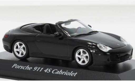 Diecast model cars Porsche 996 4S 1/43 Maxichamps 911 cabriolet black 2003 Porsche 996 4S 1/43 Maxichamps 911 cabriolet black 2003 diecast model cars