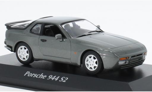 Diecast model cars Porsche 944 1/43 Maxichamps S2 metallise grey 1989 Porsche 944 1/43 Maxichamps S2 metallise grey 1989 diecast model cars