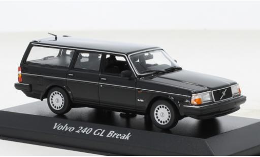 Diecast model cars Volvo 240 1/43 Maxichamps GL Break black 1986 Volvo 240 1/43 Maxichamps GL Break black 1986 diecast model cars