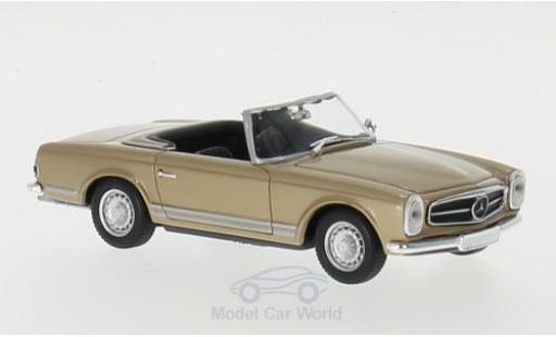Diecast model cars Mercedes 230 1/43 Maxichamps SL gold 1965 Mercedes 230 1/43 Maxichamps SL gold 1965 diecast model cars