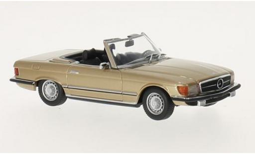 Mercedes 350 1/43 Maxichamps SL (R107) gold 1974 diecast model cars