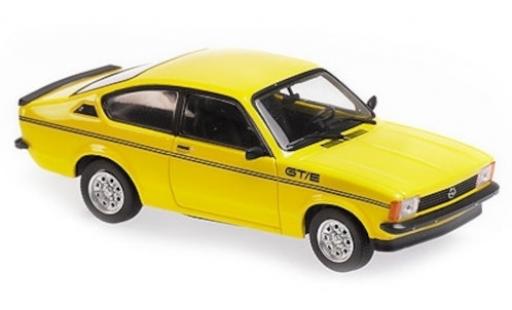 Diecast model cars Opel Kadett 1/43 Maxichamps C GT/E yellow 1978 Opel Kadett 1/43 Maxichamps C GT/E yellow 1978 diecast model cars