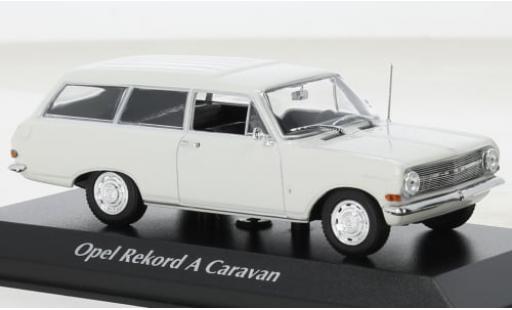 Opel Rekord 1/43 Maxichamps A Caravan metallise weiss 1962 1:43 diecast model cars