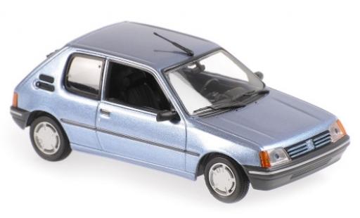 Diecast model cars Peugeot 205 1/43 Maxichamps XR metallic blue 1990 Peugeot 205 1/43 Maxichamps XR metallic blue 1990 diecast model cars